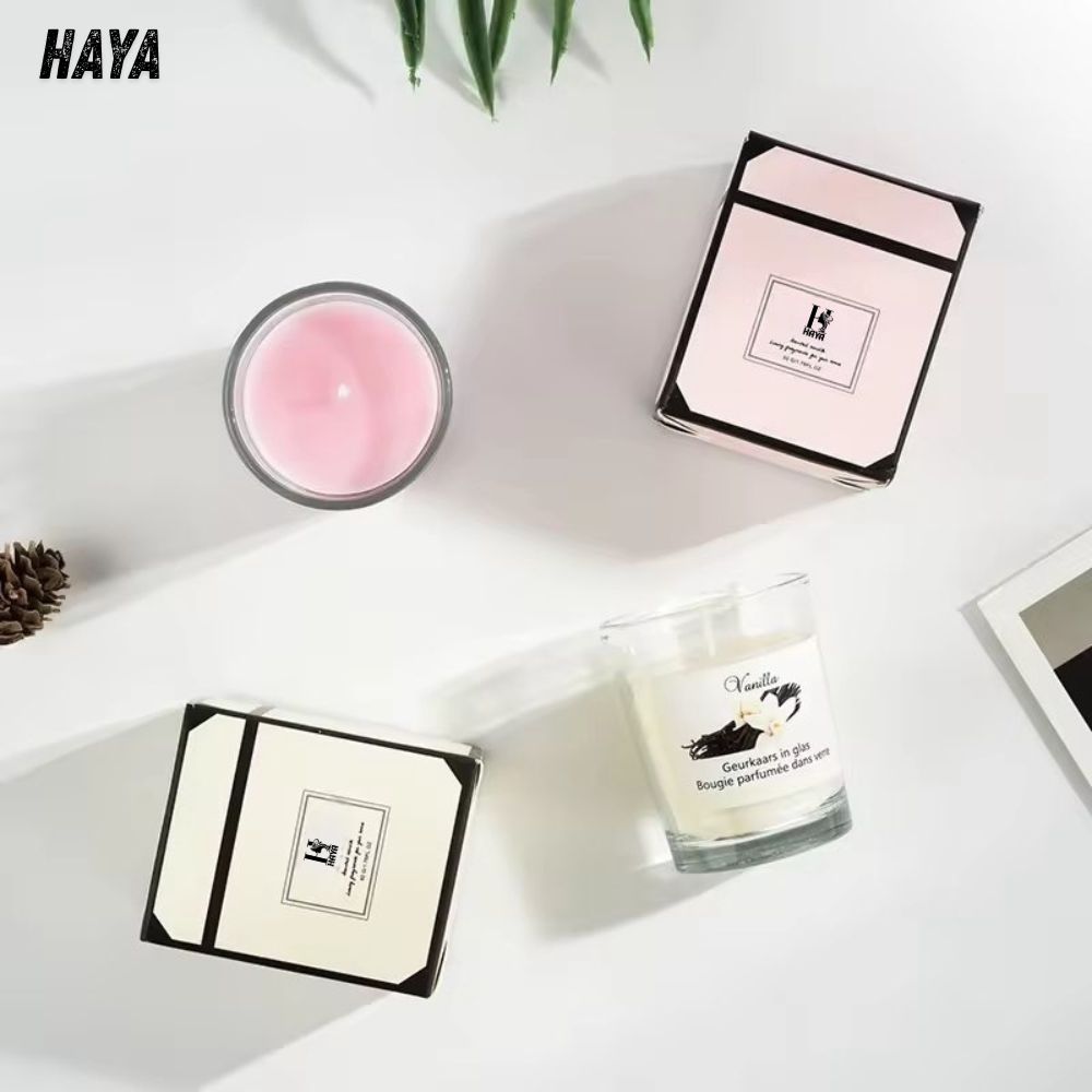 Haya Perfume Scented Candles - Vanilla, Rose - Image 6